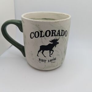 Green Colorado Mug with Moose Design 16onz